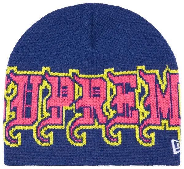 Supreme Beanie 'Outline', Color: Navy