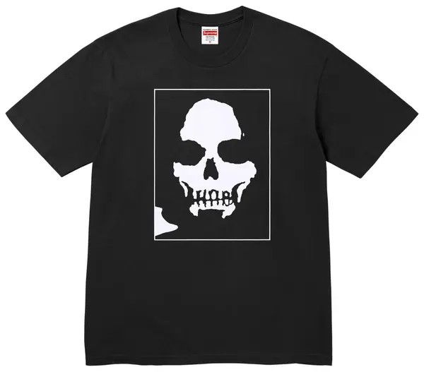 Supreme Tee 'FW25 Number (N)ine Manson (Skull)', Color: Black, Size: L