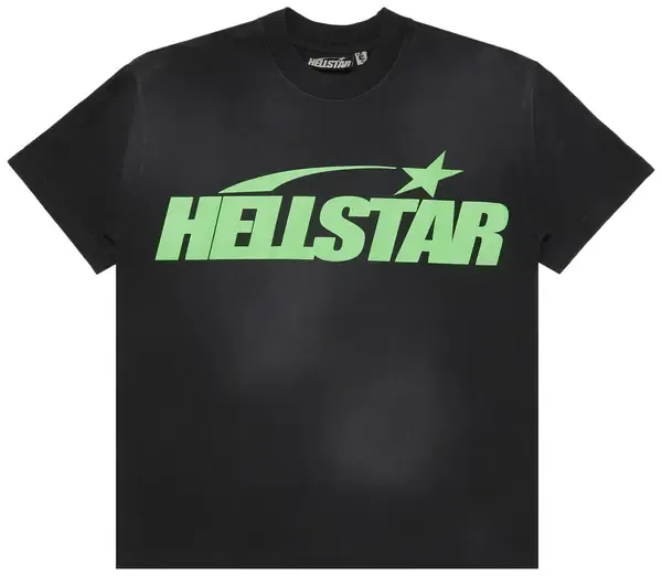 Hellstar Tee 'Green/Black Front Back Classic Logo'