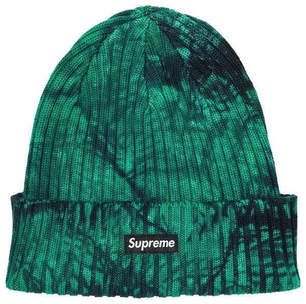 Supreme Beanie 'SS24 Overdye', Color: Splatter Green