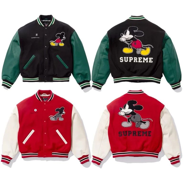 Supreme Varsity Jacket 'FW25 Number (N)ine Mickey Mouse'