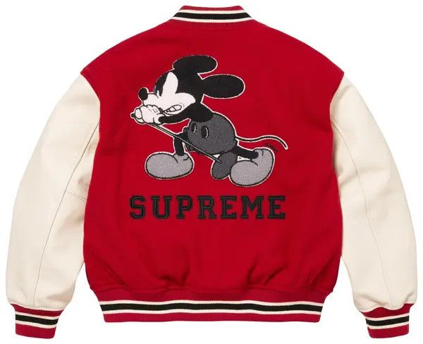 Supreme Varsity Jacket 'FW25 Number (N)ine Mickey Mouse'