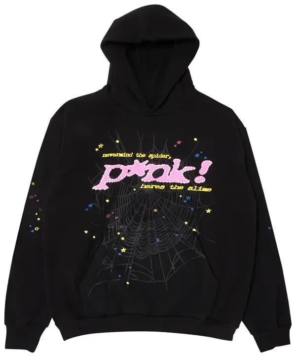 Sp5der Hoodie 'P*nk! Black'
