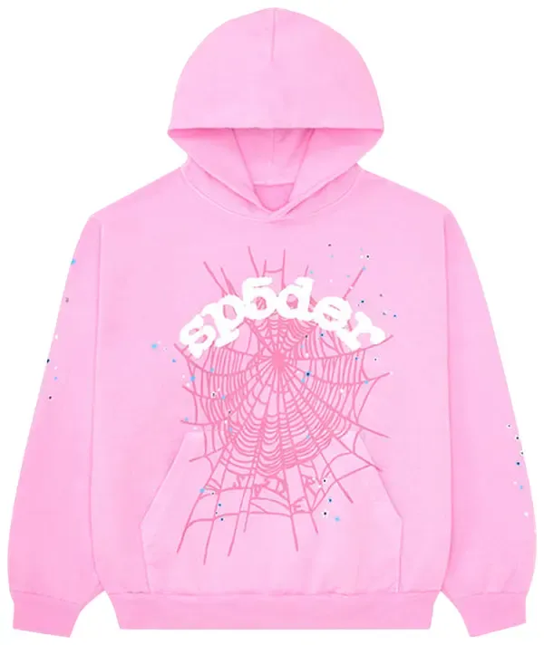 Sp5der Hoodie 'Pink OG Web'