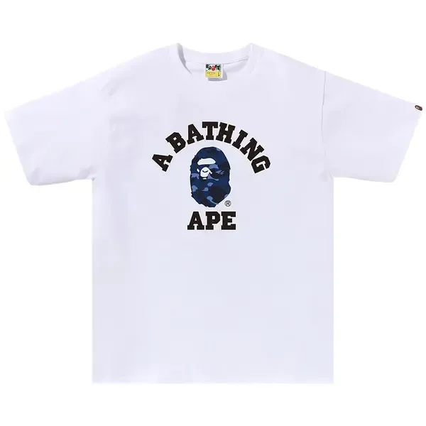 Bape Tee College Dark Blue | White Letters