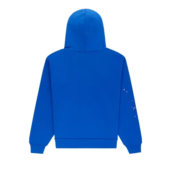 Sp5der Hoodie 'Blue/555 Pink Web'