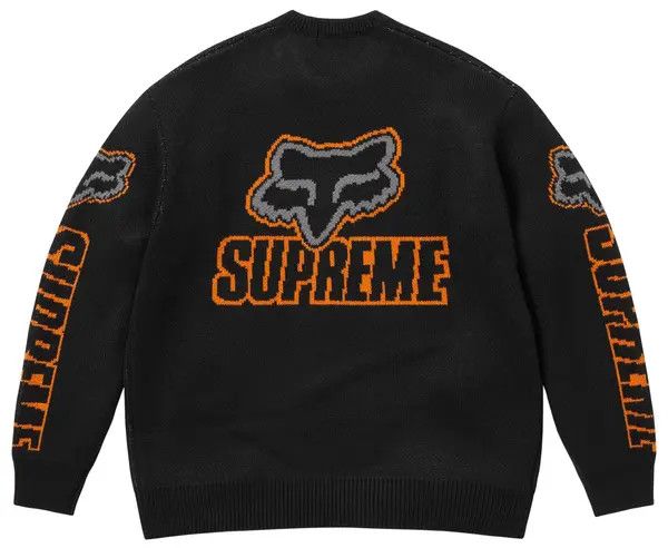 Supreme Crewneck Sweater 'FW25 Fox Racing'