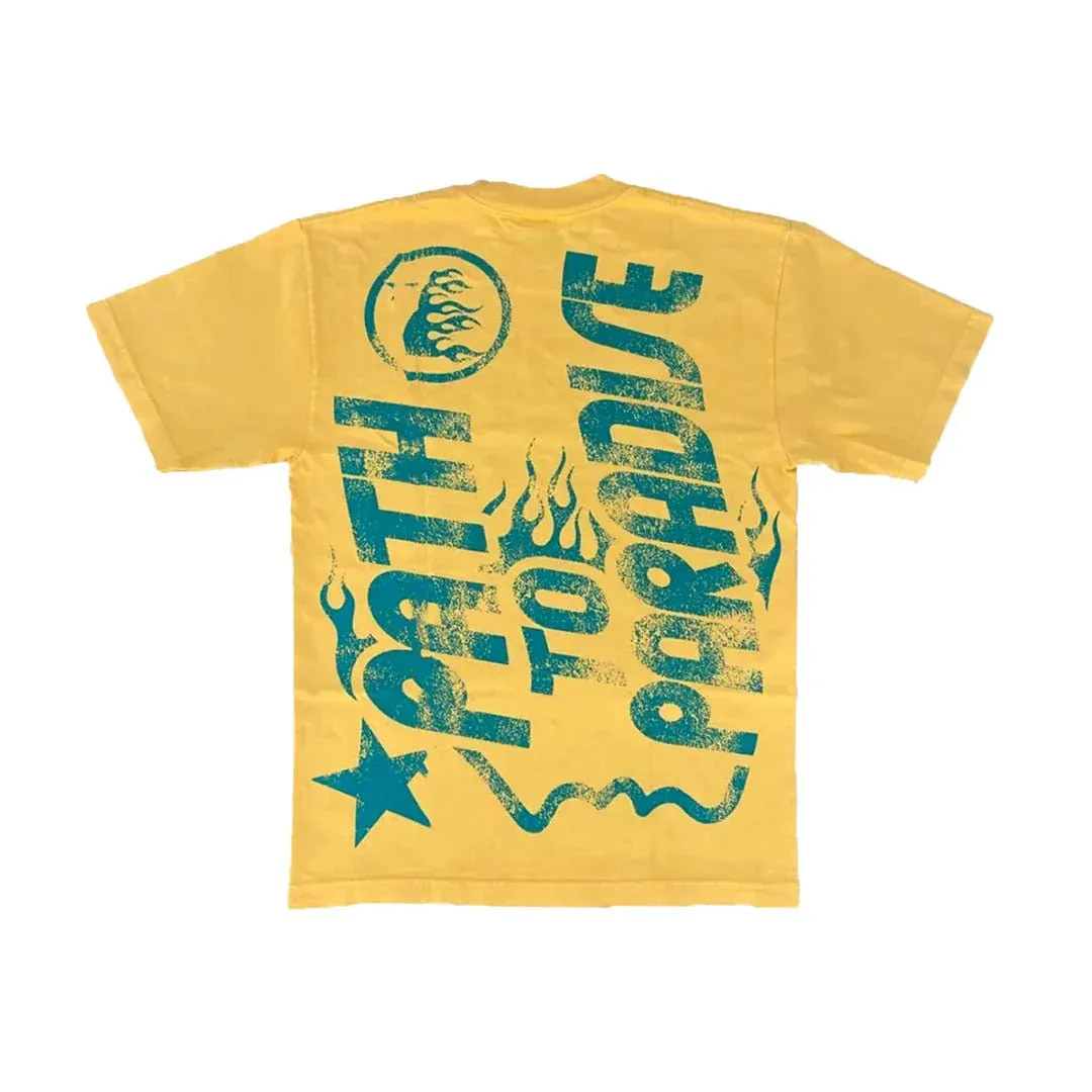 Hellstar Tee "Jesus Cross T" Yellow