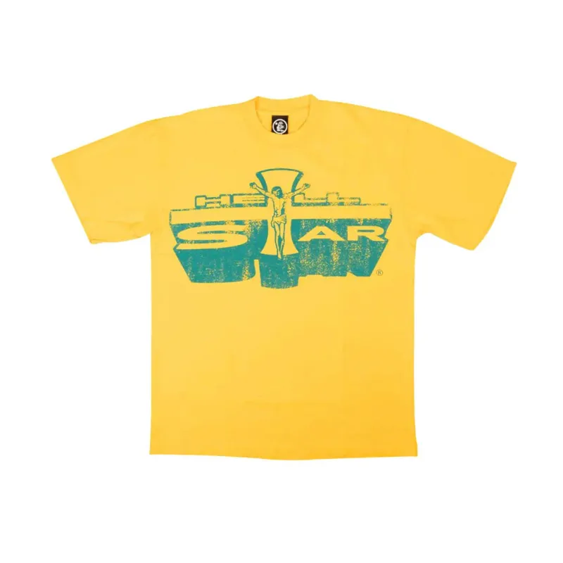 Hellstar Tee "Jesus Cross T" Yellow