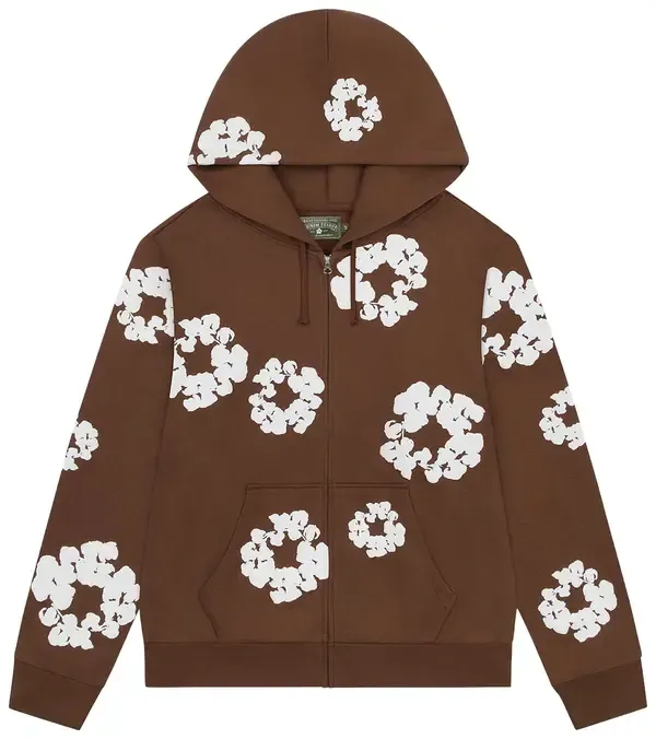 Denim Tears Zip Up Cotton Wreath 'Brown'