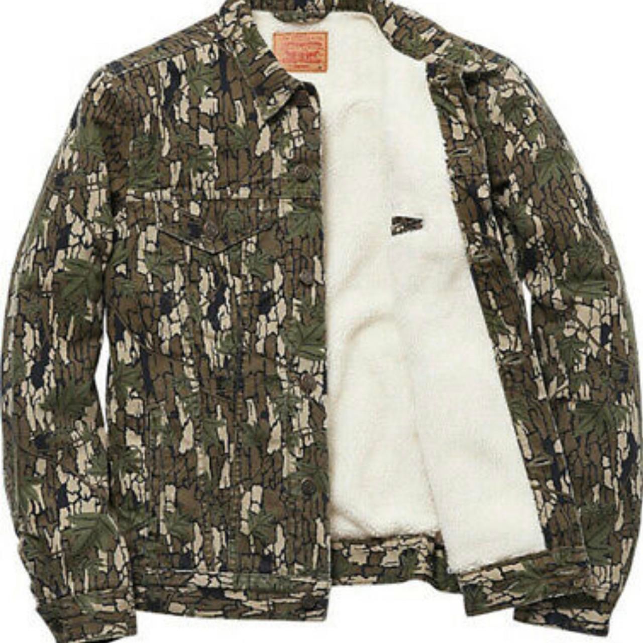 Supreme Canvas Sherpa Jacket 'FW13 Levi Tree Camo'