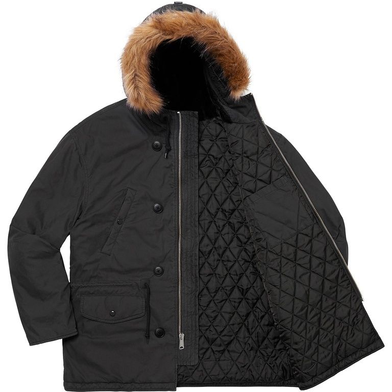 Supreme Parka Jacket 'FW19 Spellout N-3B'