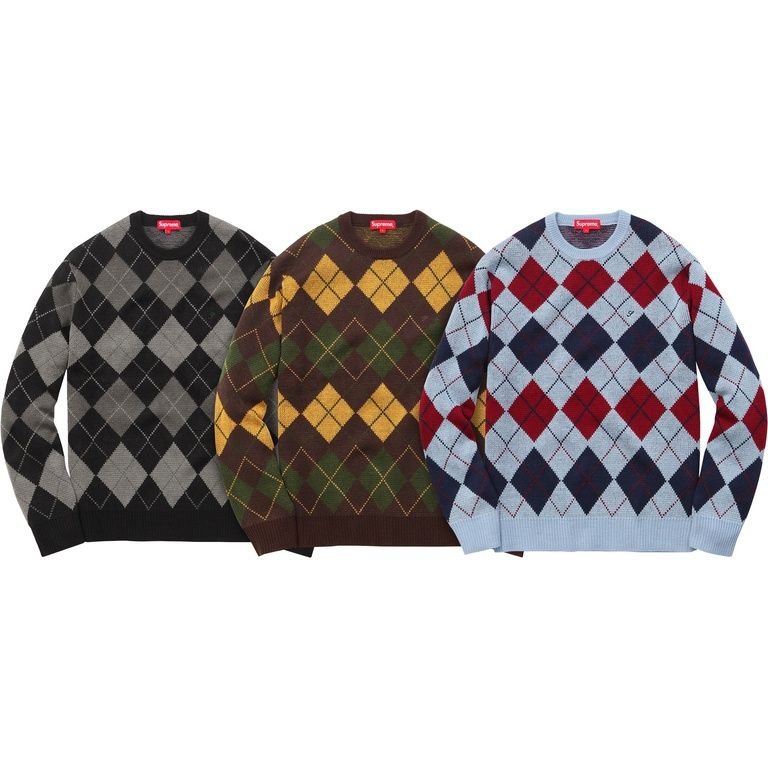 Supreme Crewneck 'FW15 Argyle' 
