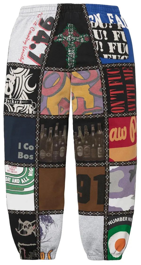 Supreme Sweatpant 'FW25 Number (N)ine Patchwork'