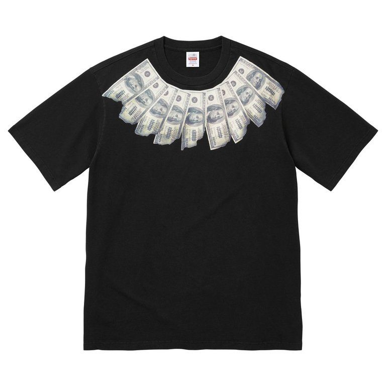 Supreme S/S Tee 'MM6 Maison Margiela Money' Black, Size: S