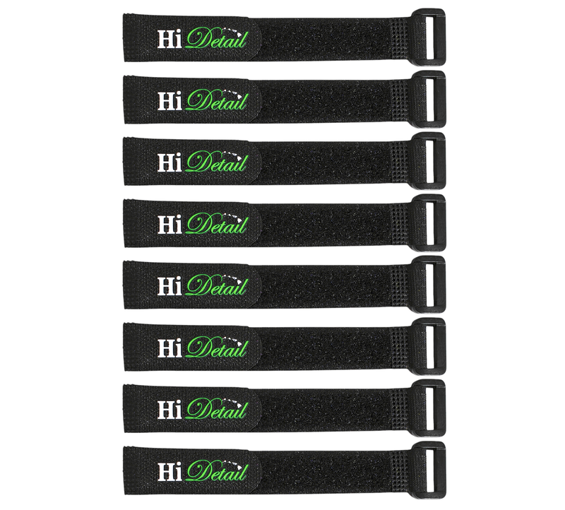 Reusable Clinch Straps, Adjustable Hook and Loop, 3/4&quot; x 8&quot;, Set of 8