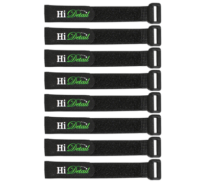 Reusable Clinch Straps, Adjustable Hook and Loop, 3/4&quot; x 8&quot;, Set of 8