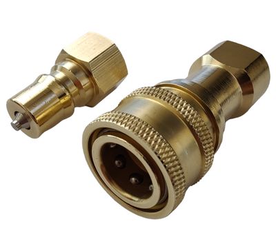 1/4 Inch NPT Quick Disconnect Coupler for Carpet Extractor Wand, Hose Reel, Hydraulics