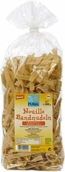 Dinkel-Bandnudeln, demeter, 500 g Dinkel-Bandnudeln, demeter, 500 g