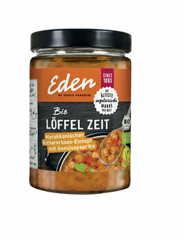 Löffel Zeit - Marokko | Kichererbsen-Eintopf mit Gemüsepaprika, 550 g Löffel Zeit - Marokko | Kichererbsen-Eintopf mit Gemüsepaprika, 550 g