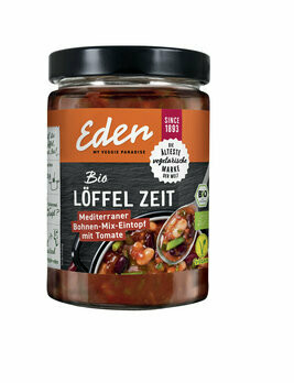 Löffel Zeit Mediterr. Bohnen-Mix-Eintopf mit Tomate, 550g Löffel Zeit Mediterr. Bohnen-Mix-Eintopf mit Tomate, 550g