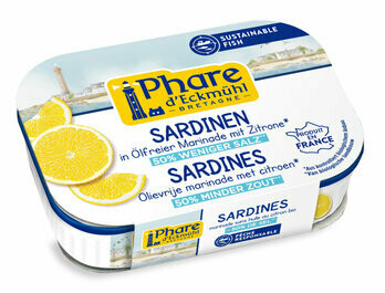 Sardinen mit Zitrone reduzierter Salzgehalt MSC, 135 g Sardinen mit Zitrone reduzierter Salzgehalt MSC, 135 g