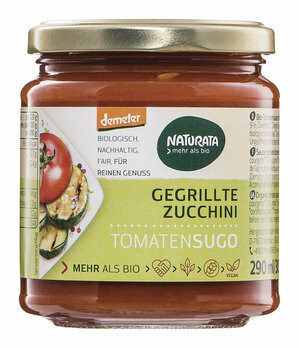 Tomatensugo mit gegrillter Zucchini demeter, 290 ml Tomatensugo mit gegrillter Zucchini demeter, 290 ml