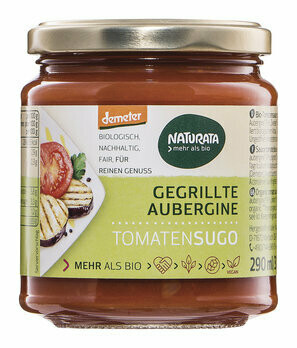 Tomatensugo mit gegrillter Aubergine demeter, 290 ml Tomatensugo mit gegrillter Aubergine demeter, 290 ml