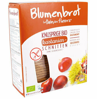 Knusprige Bio Kastanien-Schnitten, 150 g Knusprige Bio Kastanien-Schnitten, 150 g