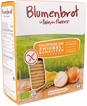 Knusprige Bio Zwiebel-Schnitten, 150 g Knusprige Bio Zwiebel-Schnitten, 150 g