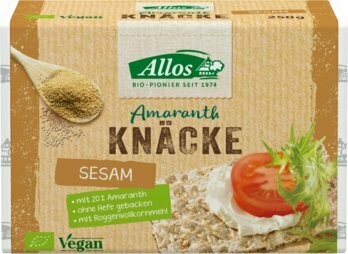 Amaranth-Vollkorn-Knäckebrot mit Sesam, 250 g Amaranth-Vollkorn-Knäckebrot mit Sesam, 250 g