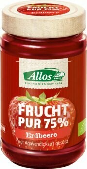 Frucht Pur 75% Aufstrich, Erdbeere, 250 g Frucht Pur 75% Aufstrich, Erdbeere, 250 g
