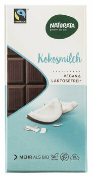 Kokosmilch Schokoladenkuvertüre, 100 g Kokosmilch Schokoladenkuvertüre, 100 g