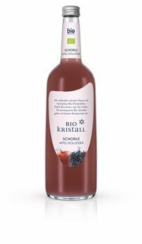Bio KristallApfel-Holunder Schorle, 750 ml Bio KristallApfel-Holunder Schorle, 750 ml
