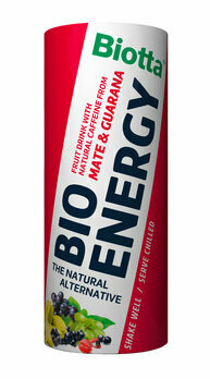 Bio Energy Fruchtgetränk mit Koffein, 250 ml Bio Energy Fruchtgetränk mit Koffein, 250 ml