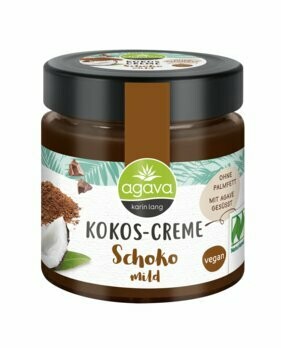 Kokos-Creme, Schoko mild, 200 g Kokos-Creme, Schoko mild, 200 g