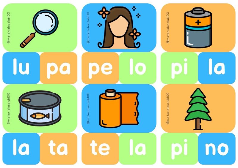 Arma las palabras - 108 tarjetas