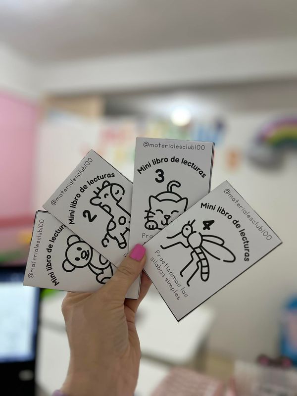 Mini libritos lecturas 1, 2, 3 y 4