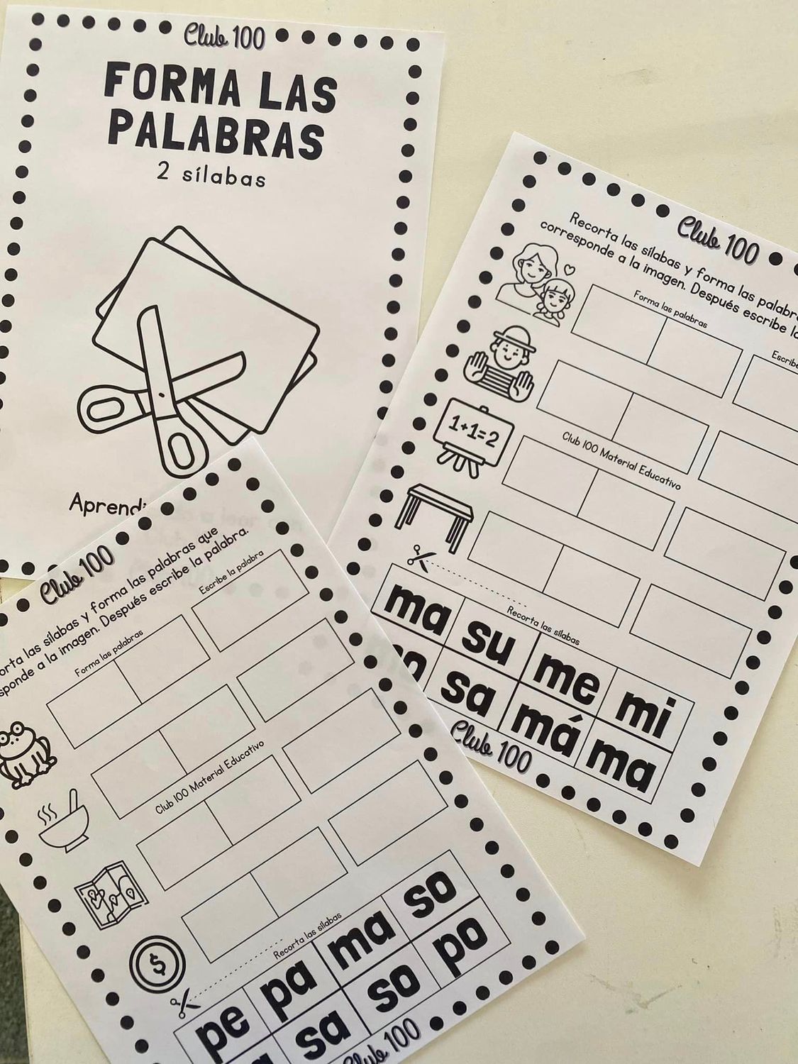 Forma las palabras