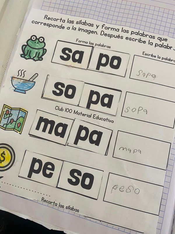 Forma las palabras