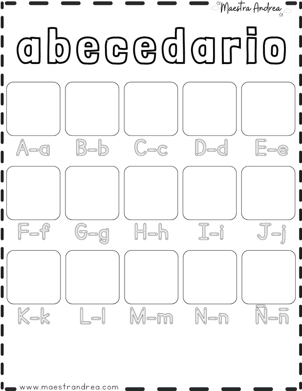 Abecedario + mayúsculas y minúsculas