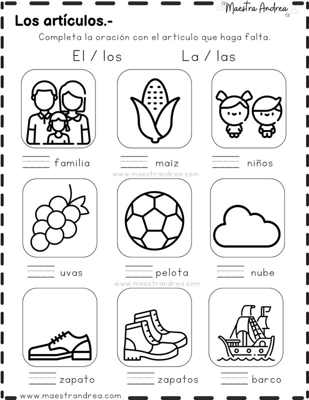 Artículos el / los / la / las