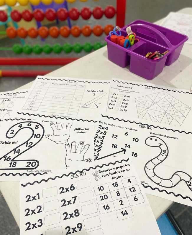 Tablas de multiplicar + memorama de regalo