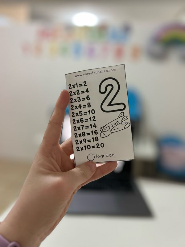 Mini librito tablas 2 al 9