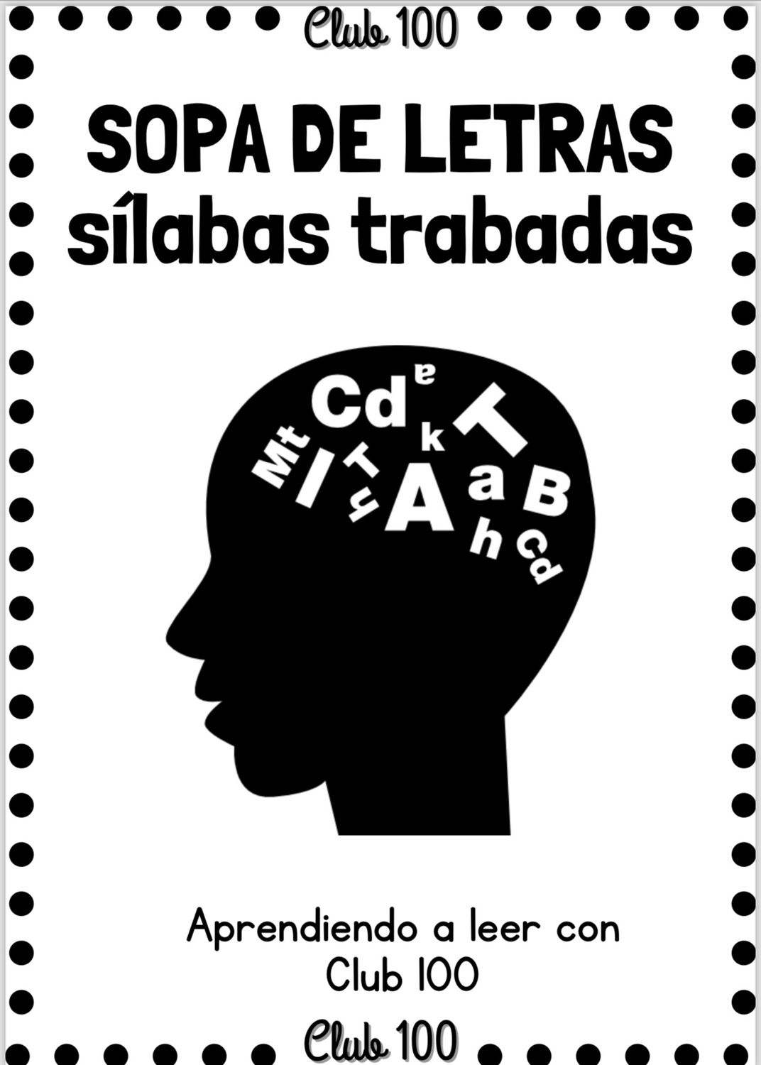 Sopa de letras sílabas trabadas