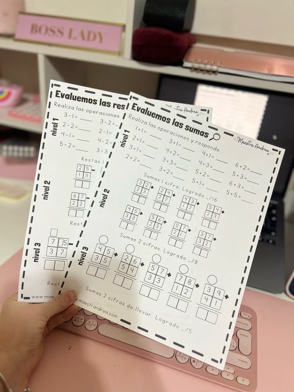 Evaluemos sumas y restas