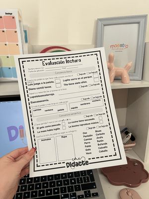 Evaluaciones lectura y escritura