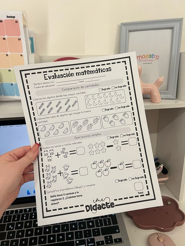 Evaluaciones matemáticas