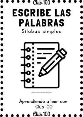 Escribe las palabras