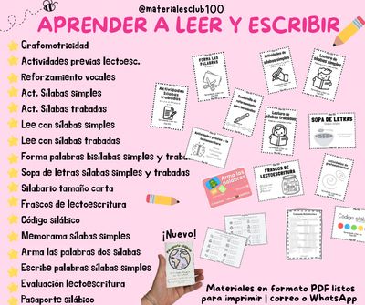 PAQUETE APRENDER A LEER Y ESCRIBIR